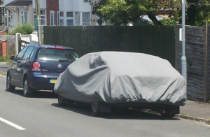 a covered car